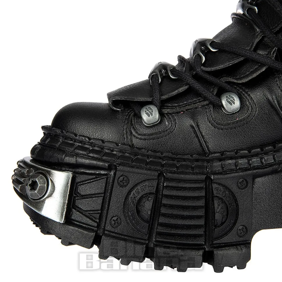 New Rock M-WALL106-V17 Vegan Shoes (Black)