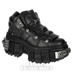 New Rock M-WALL106-V17 Vegan Shoes (Black)