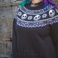 Nightmare Before Christmas Jack Christmas Jumper (Black)
