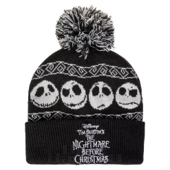Nightmare Before Christmas Jack Skellington Knitted Hat (Black)