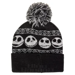 Nightmare Before Christmas Jack Skellington Knitted Hat (Black)