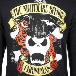 Nightmare Before Christmas Skulls N Roses Hoodie (Black)