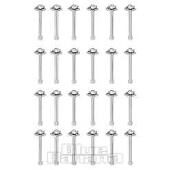 Nose Stud Star 24pc Set (Crystal)