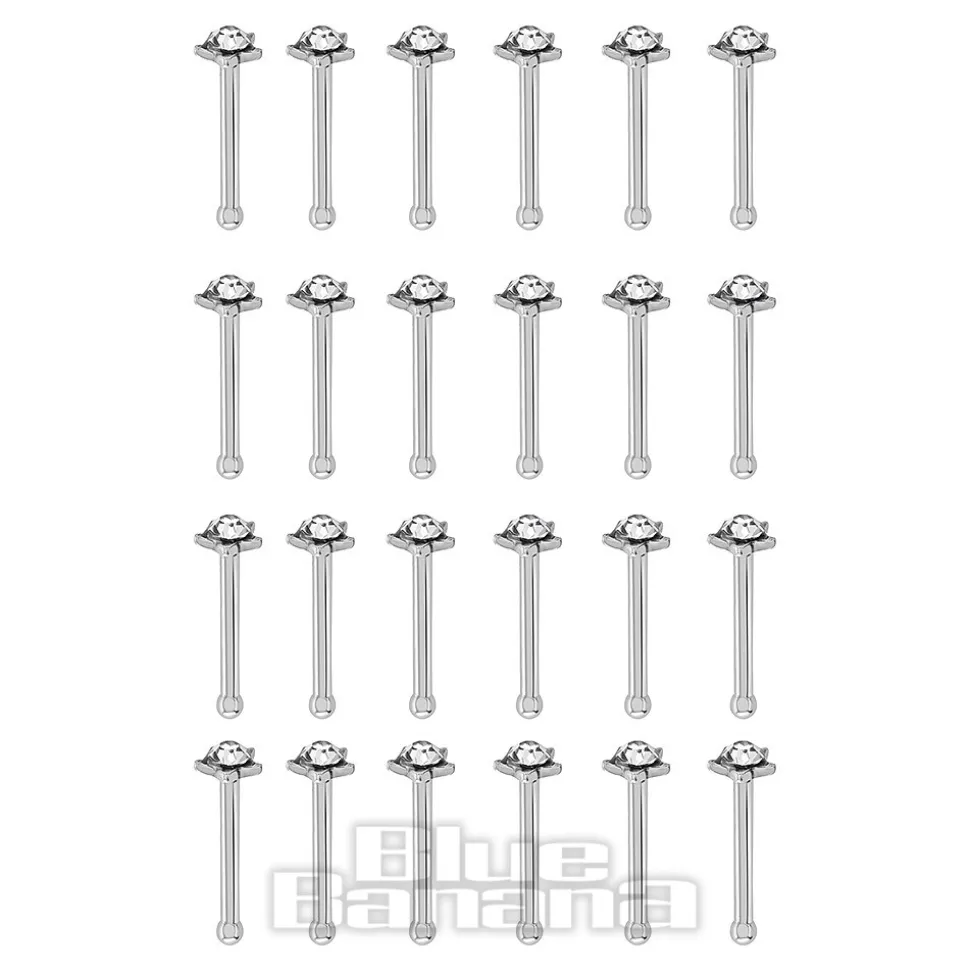 Nose Stud Star 24pc Set (Crystal)