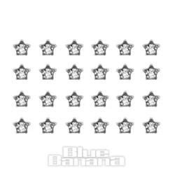 Nose Stud Star 24pc Set (Crystal)