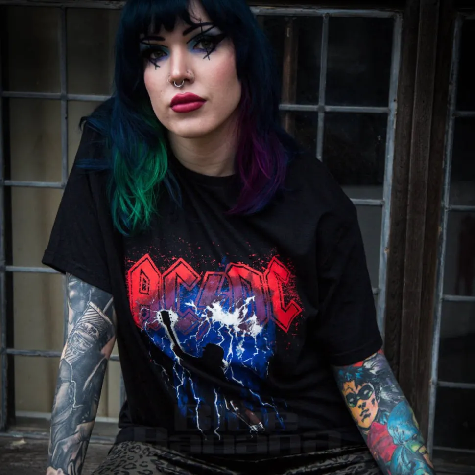 Official AC/DC Thunderstruck T Shirt (Black)