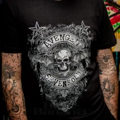 Official Avenged Sevenfold Star Flourish T Shirt (Black)