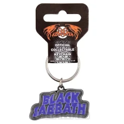 Official Black Sabbath Logo Keyring (Purple)