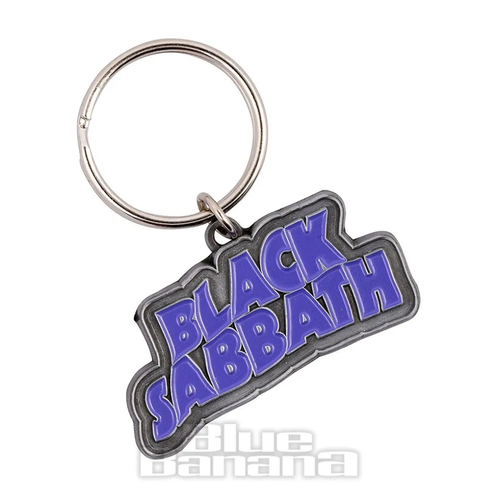 Official Black Sabbath Logo Keyring (Purple)