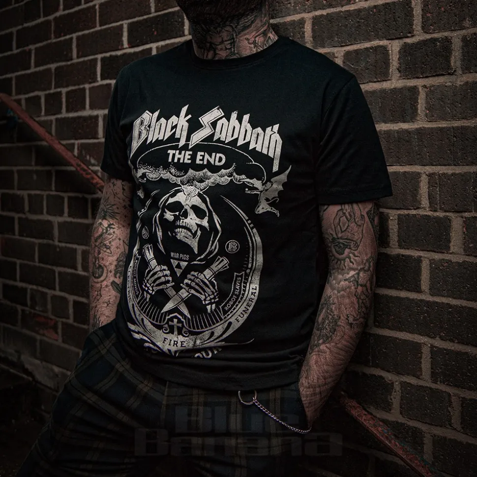 Official Black Sabbath The End Tour T Shirt (Black)