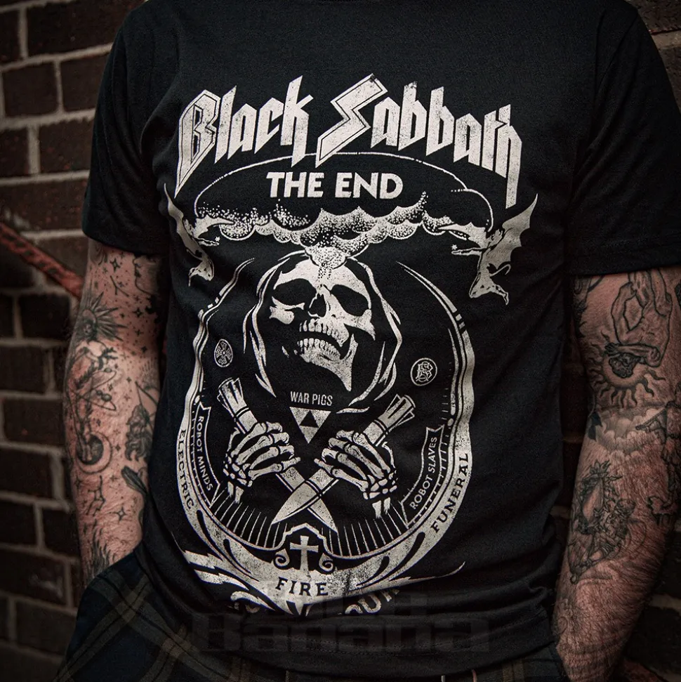 Official Black Sabbath The End Tour T Shirt (Black)