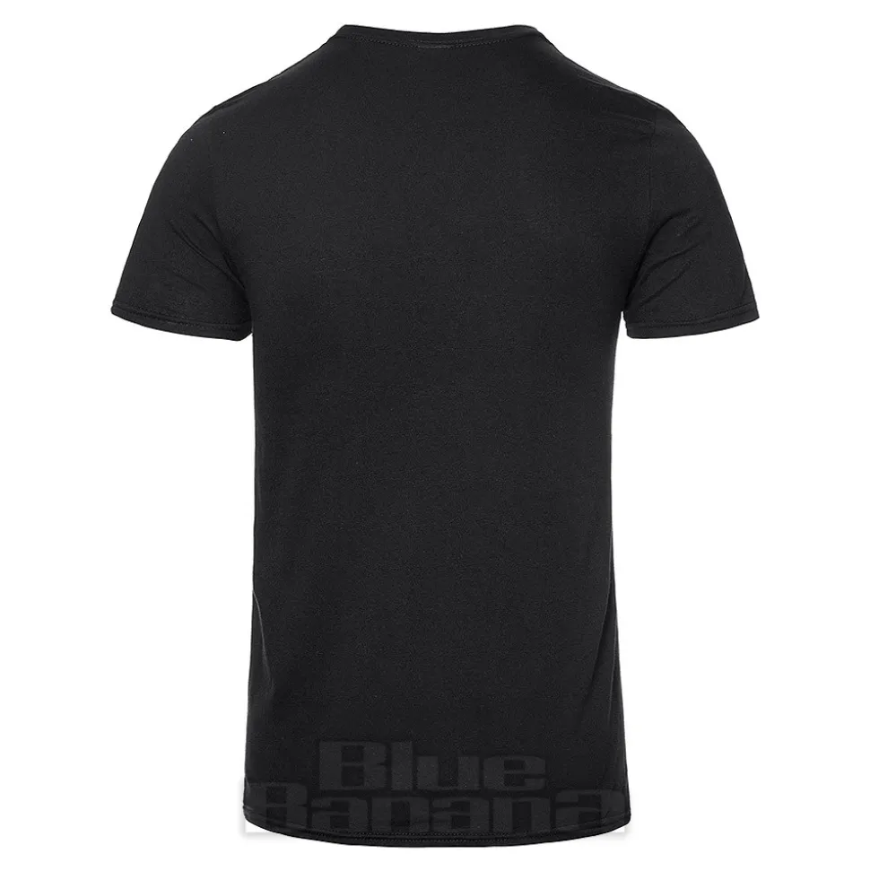 Official Black Sabbath Wavy Logo T Shirt (Black/Purple)