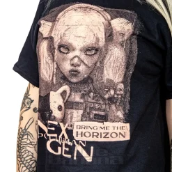 Official Bring Me The Horizon Distressed Nex Gen T-Shirt (Black)