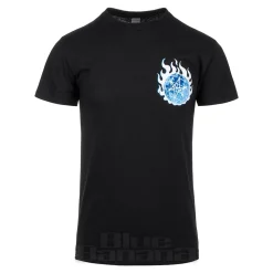 Official Bring Me The Horizon Blue Flame Globe T Shirt (Black)