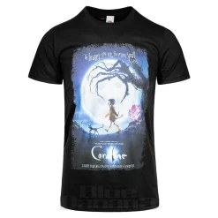 Official Coraline Moon Poster T Shirt (Black)