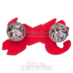 Official Ghost Logo Shadow Pin (Red)