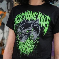Official Ice Nine Kills Wolf Crop Top (Black)