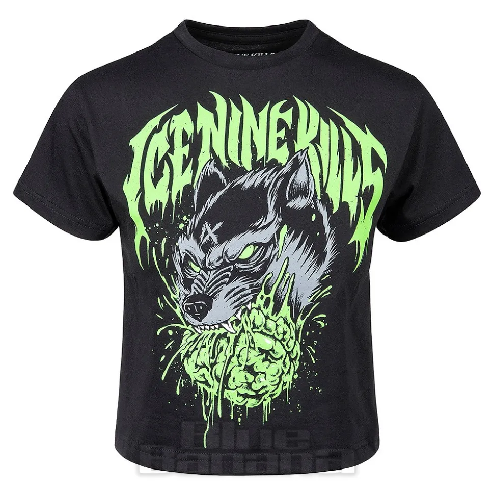 Official Ice Nine Kills Wolf Crop Top (Black)