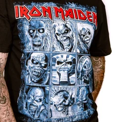 Official Iron Maiden 9 Eddies T Shirt (Black)