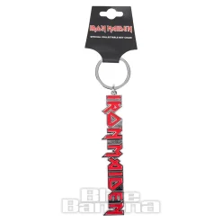 Official Iron Maiden Keychain (Silver/Red)