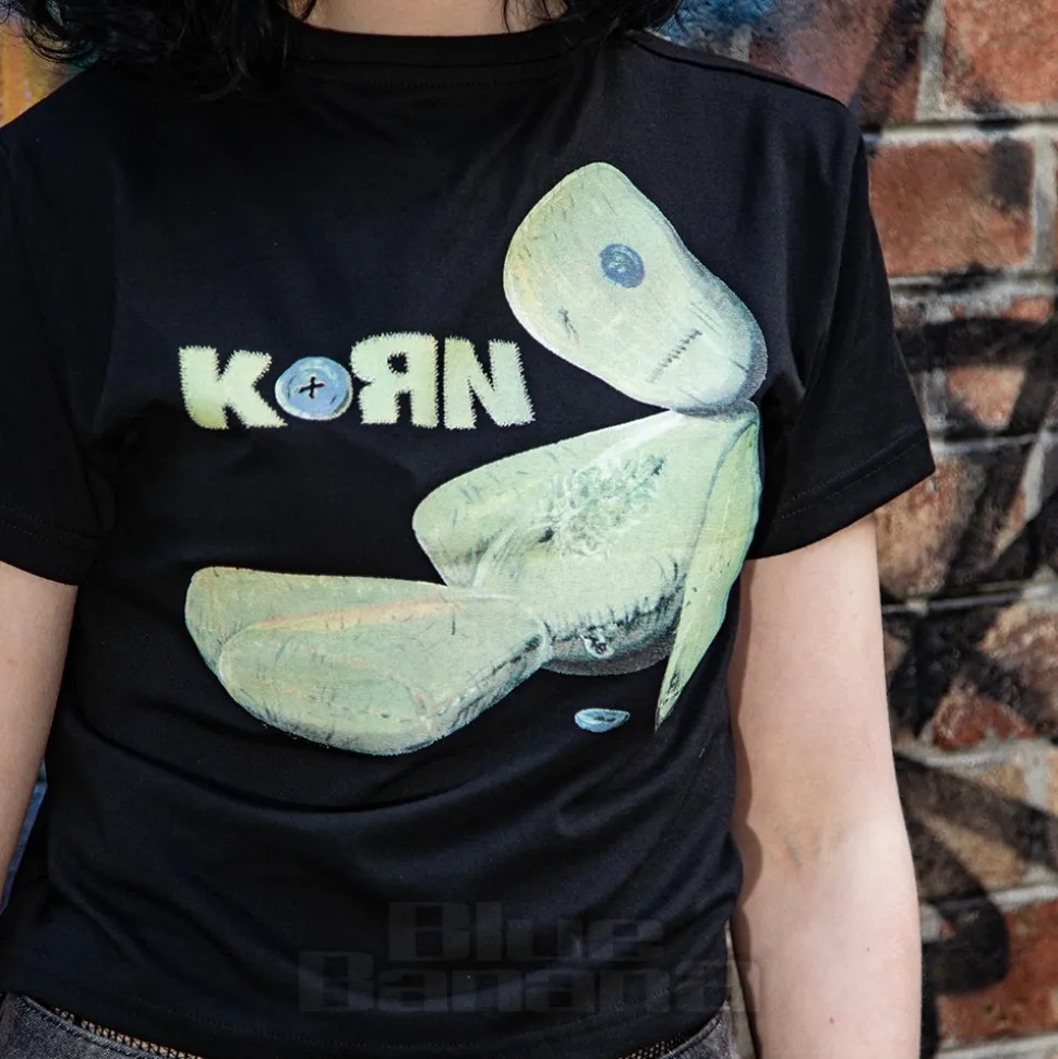 Official Korn Doll Issues Crop Top (Black)