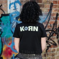 Official Korn Doll Issues Crop Top (Black)