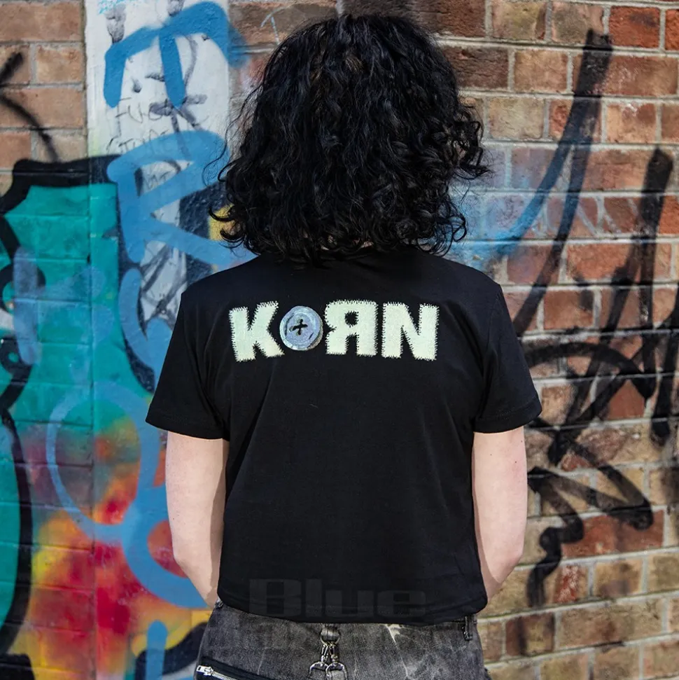 Official Korn Doll Issues Crop Top (Black)
