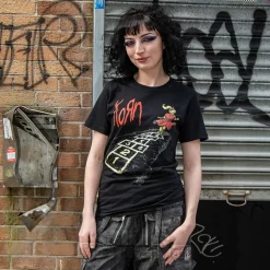 Official Korn Follow the Leader Hopscotch T-Shirt (Black)