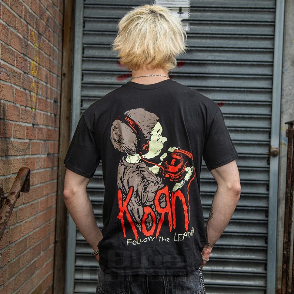 Official Korn Follow The Leader T-Shirt (Black)