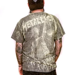 Official Metallica Justice Neon T Shirt (Grey)