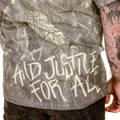 Official Metallica Justice Neon T Shirt (Grey)