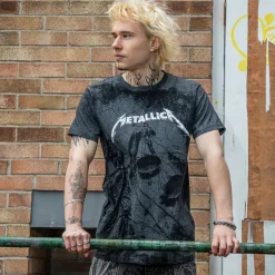 Official Metallica Justice Wash T Shirt (Black)