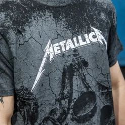 Official Metallica Justice Wash T Shirt (Black)