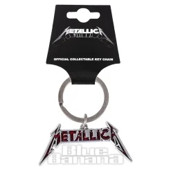 Official Metallica Logo Keyring (Red)