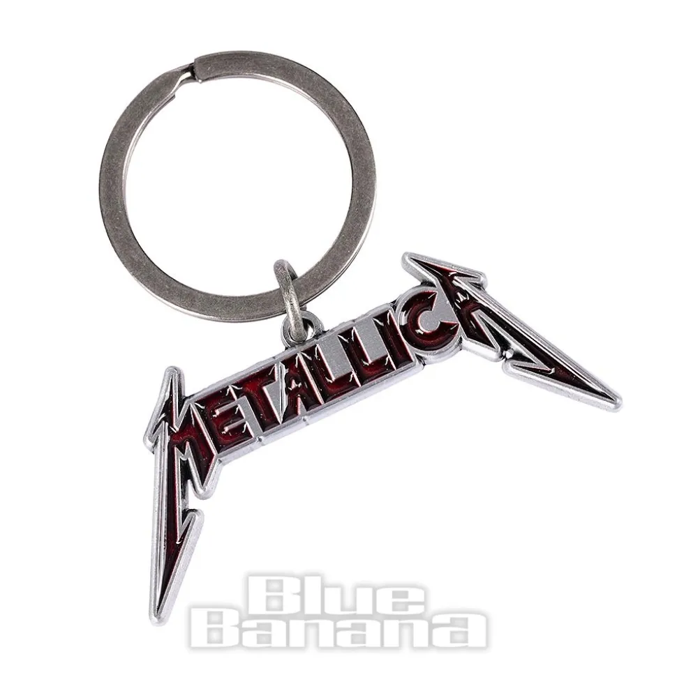 Official Metallica Logo Keyring (Red)