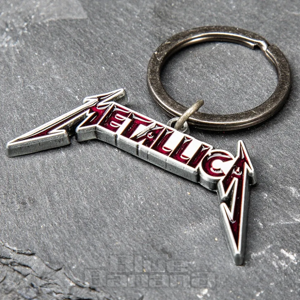 Official Metallica Logo Keyring (Red)
