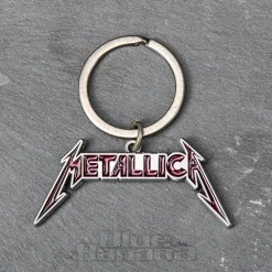 Official Metallica Logo Keyring (Red)