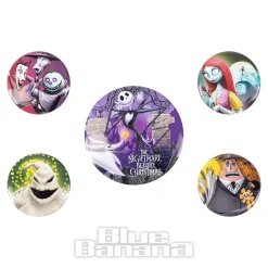 Official Nightmare Before Christmas Character Badge Pack (Multicolour)