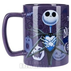 Official Nightmare Before Christmas Fuzzy Jack Skellington Mug (Purple/Black)