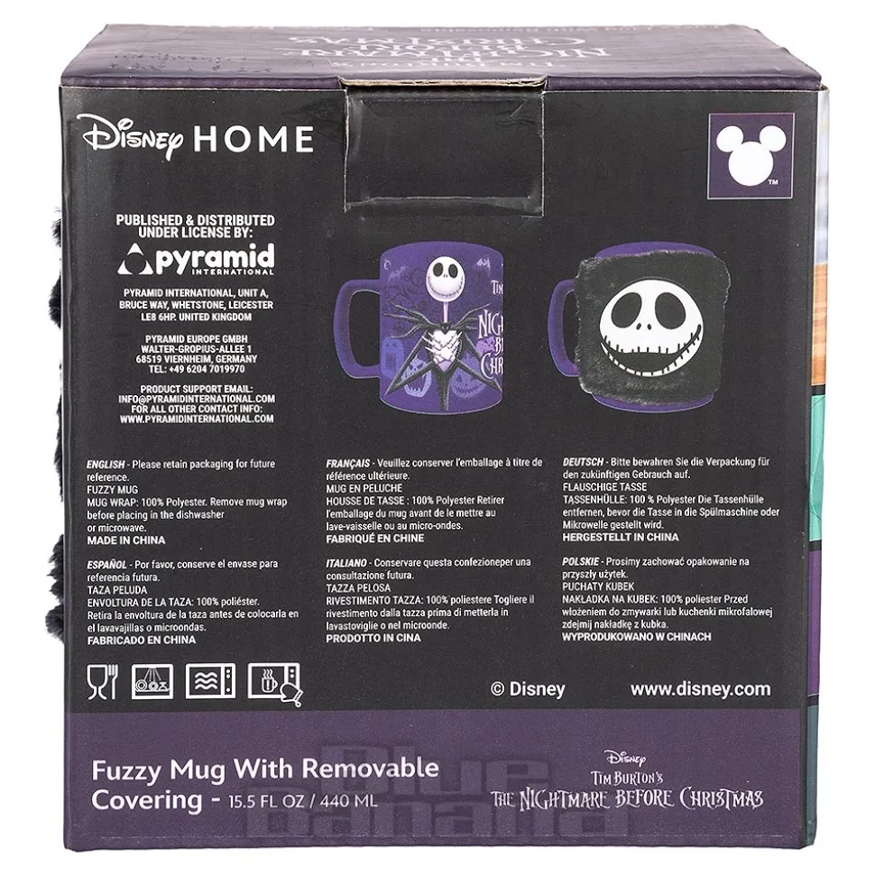 Official Nightmare Before Christmas Fuzzy Jack Skellington Mug (Purple/Black)