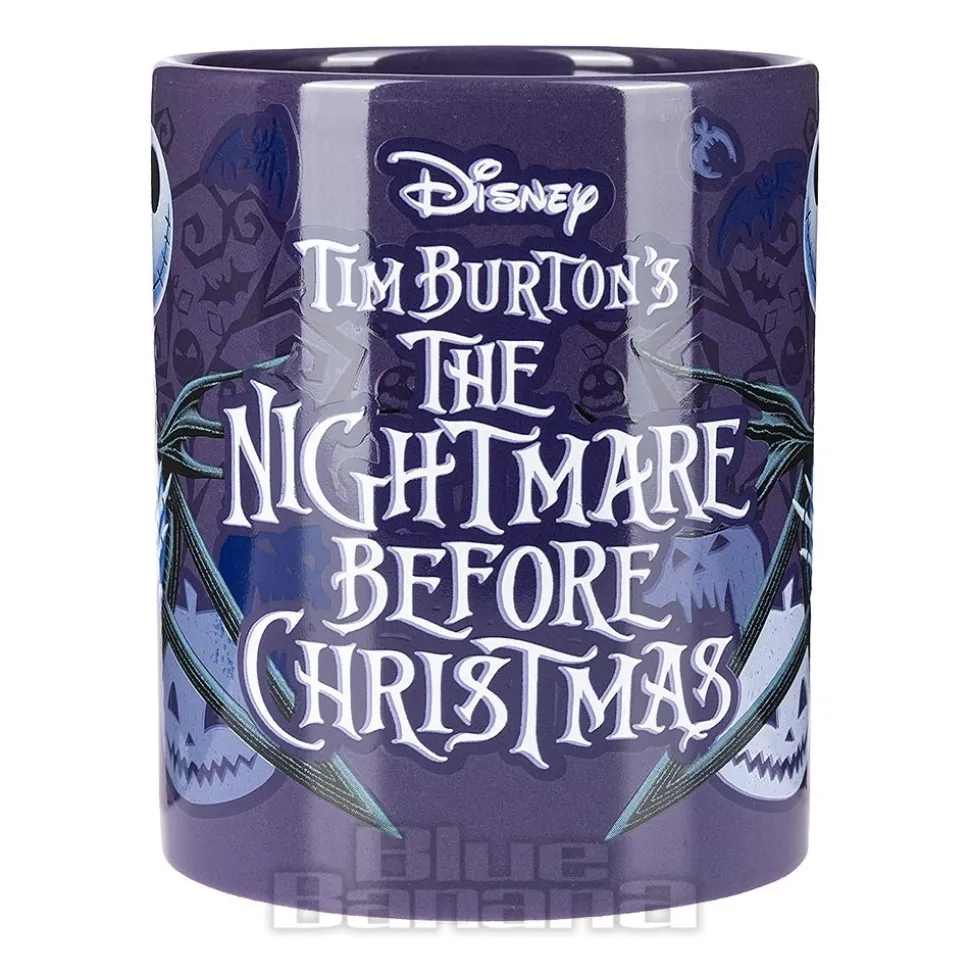 Official Nightmare Before Christmas Fuzzy Jack Skellington Mug (Purple/Black)