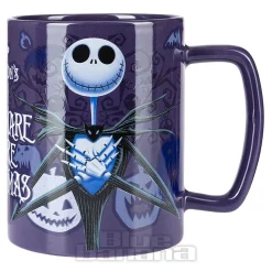 Official Nightmare Before Christmas Fuzzy Jack Skellington Mug (Purple/Black)