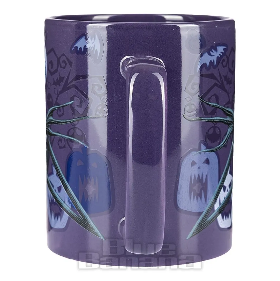 Official Nightmare Before Christmas Fuzzy Jack Skellington Mug (Purple/Black)