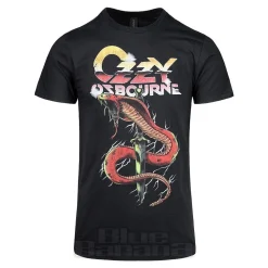 Official Ozzy Osbourne Vintage Snake T Shirt (Black)
