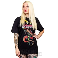 Official Ozzy Osbourne Vintage Snake T Shirt (Black)