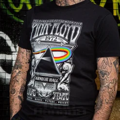 Official Pink Floyd Carnegie Hall 1972 T Shirt (Black)