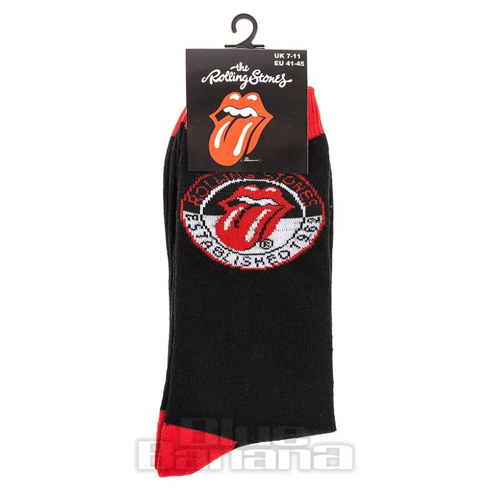 Official Rolling Stones Socks (Black/Red)