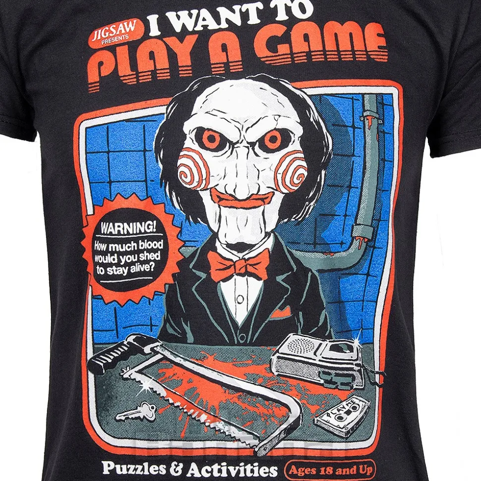 Official Saw Let's Play A Game T-Shirt (Black)