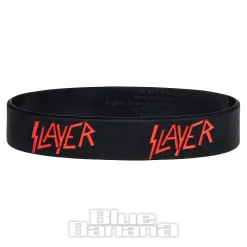Official Slayer Logo Gummy Wristband (Black)