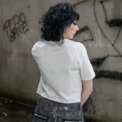 Official Sleep Token Take Me Back Crop T Shirt (White)